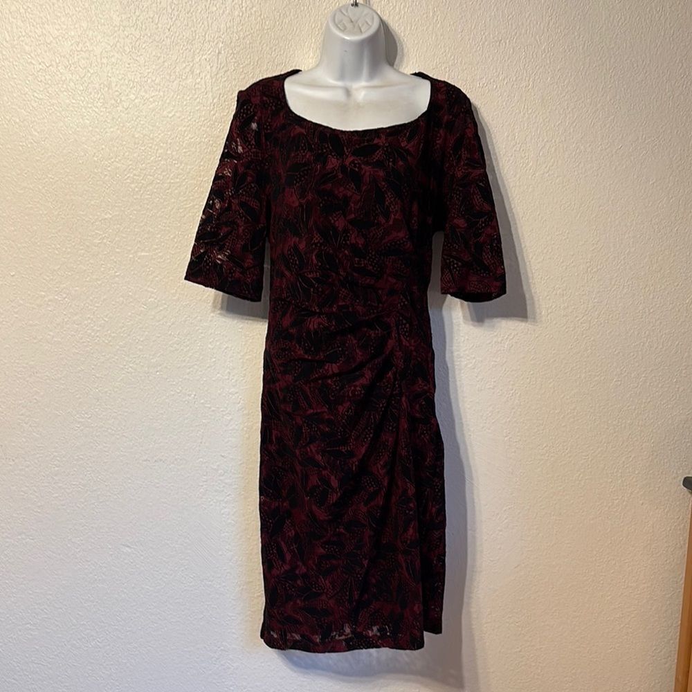 Anthropologie Maeve Ruched Sheath Dress Size 14